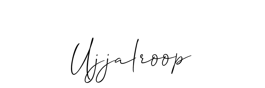 How to make Ujjalroop signature? Allison_Script is a professional autograph style. Create handwritten signature for Ujjalroop name. Ujjalroop signature style 2 images and pictures png