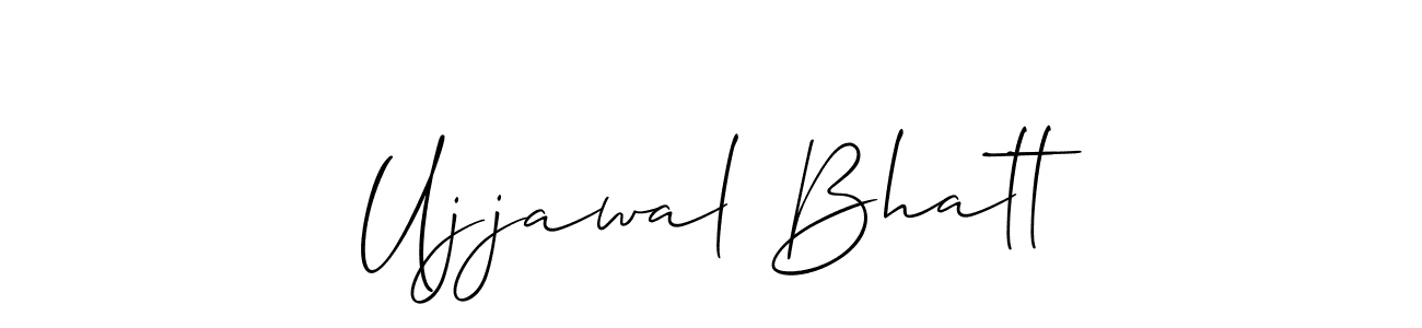 Use a signature maker to create a handwritten signature online. With this signature software, you can design (Allison_Script) your own signature for name Ujjawal Bhatt. Ujjawal Bhatt signature style 2 images and pictures png