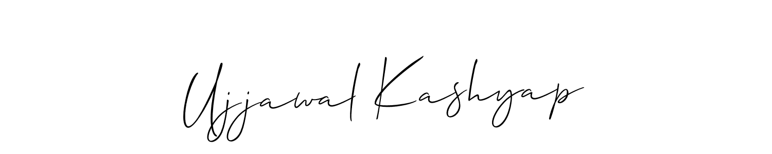 Similarly Allison_Script is the best handwritten signature design. Signature creator online .You can use it as an online autograph creator for name Ujjawal Kashyap. Ujjawal Kashyap signature style 2 images and pictures png