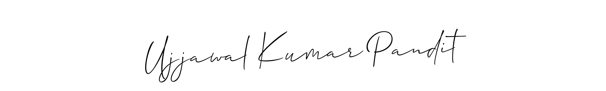 Check out images of Autograph of Ujjawal Kumar Pandit name. Actor Ujjawal Kumar Pandit Signature Style. Allison_Script is a professional sign style online. Ujjawal Kumar Pandit signature style 2 images and pictures png