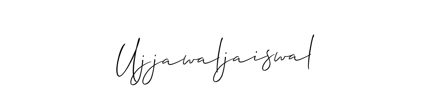 How to Draw Ujjawaljaiswal signature style? Allison_Script is a latest design signature styles for name Ujjawaljaiswal. Ujjawaljaiswal signature style 2 images and pictures png