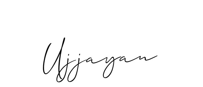 How to make Ujjayan name signature. Use Allison_Script style for creating short signs online. This is the latest handwritten sign. Ujjayan signature style 2 images and pictures png