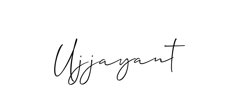 Create a beautiful signature design for name Ujjayant. With this signature (Allison_Script) fonts, you can make a handwritten signature for free. Ujjayant signature style 2 images and pictures png