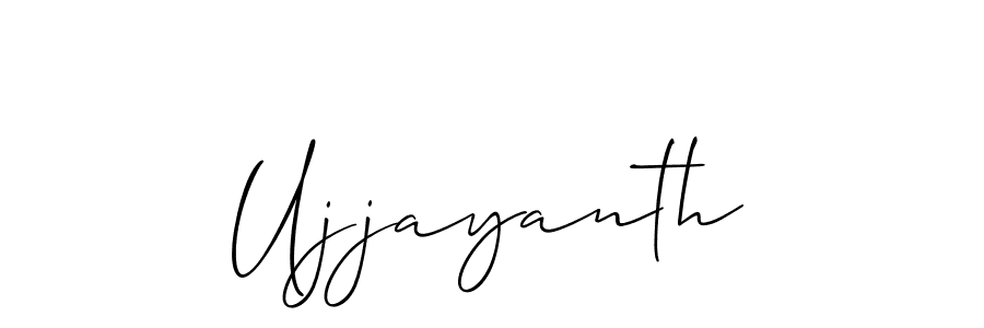 How to Draw Ujjayanth signature style? Allison_Script is a latest design signature styles for name Ujjayanth. Ujjayanth signature style 2 images and pictures png