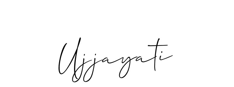 How to make Ujjayati name signature. Use Allison_Script style for creating short signs online. This is the latest handwritten sign. Ujjayati signature style 2 images and pictures png