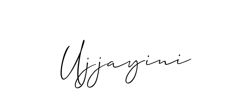 Also we have Ujjayini name is the best signature style. Create professional handwritten signature collection using Allison_Script autograph style. Ujjayini signature style 2 images and pictures png