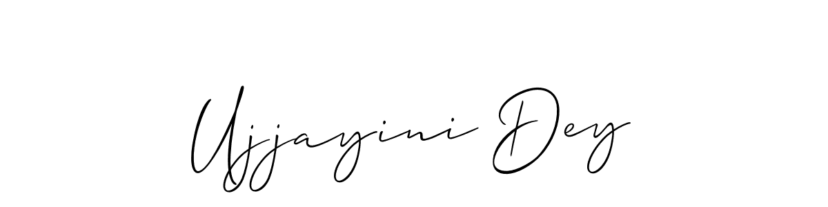 if you are searching for the best signature style for your name Ujjayini Dey. so please give up your signature search. here we have designed multiple signature styles  using Allison_Script. Ujjayini Dey signature style 2 images and pictures png