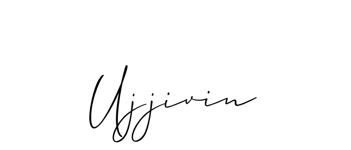 How to Draw Ujjivin signature style? Allison_Script is a latest design signature styles for name Ujjivin. Ujjivin signature style 2 images and pictures png