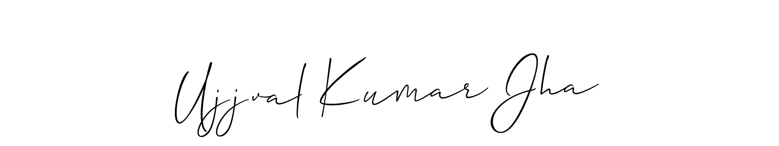 How to Draw Ujjval Kumar Jha signature style? Allison_Script is a latest design signature styles for name Ujjval Kumar Jha. Ujjval Kumar Jha signature style 2 images and pictures png