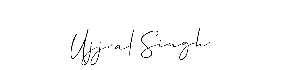 How to Draw Ujjval Singh signature style? Allison_Script is a latest design signature styles for name Ujjval Singh. Ujjval Singh signature style 2 images and pictures png