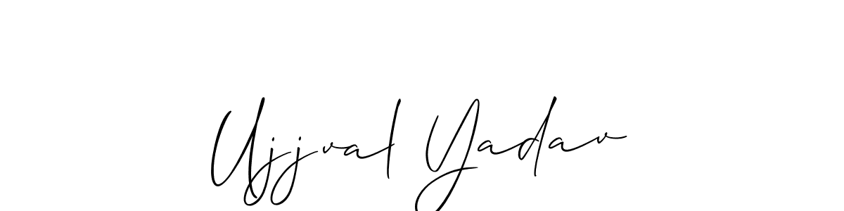 Ujjval Yadav stylish signature style. Best Handwritten Sign (Allison_Script) for my name. Handwritten Signature Collection Ideas for my name Ujjval Yadav. Ujjval Yadav signature style 2 images and pictures png