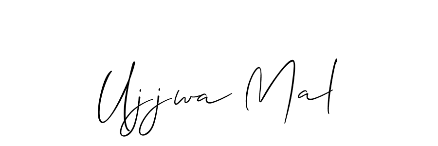 Make a beautiful signature design for name Ujjwa Mal. With this signature (Allison_Script) style, you can create a handwritten signature for free. Ujjwa Mal signature style 2 images and pictures png