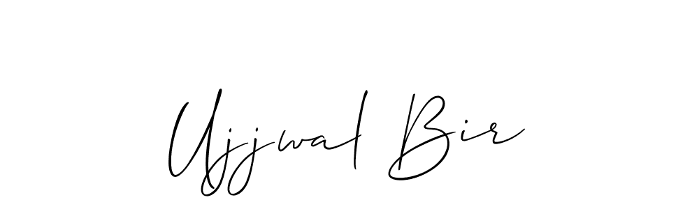 How to Draw Ujjwal Bir signature style? Allison_Script is a latest design signature styles for name Ujjwal Bir. Ujjwal Bir signature style 2 images and pictures png