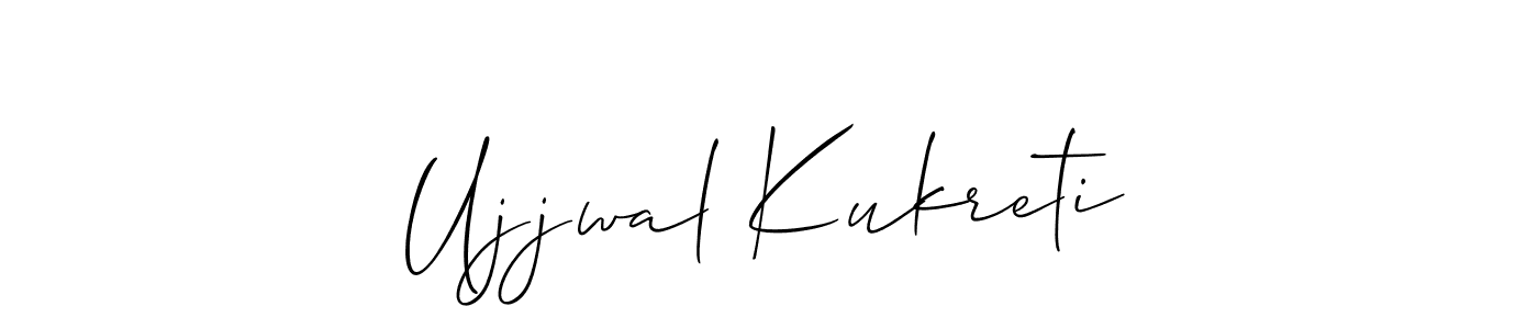 if you are searching for the best signature style for your name Ujjwal Kukreti. so please give up your signature search. here we have designed multiple signature styles  using Allison_Script. Ujjwal Kukreti signature style 2 images and pictures png