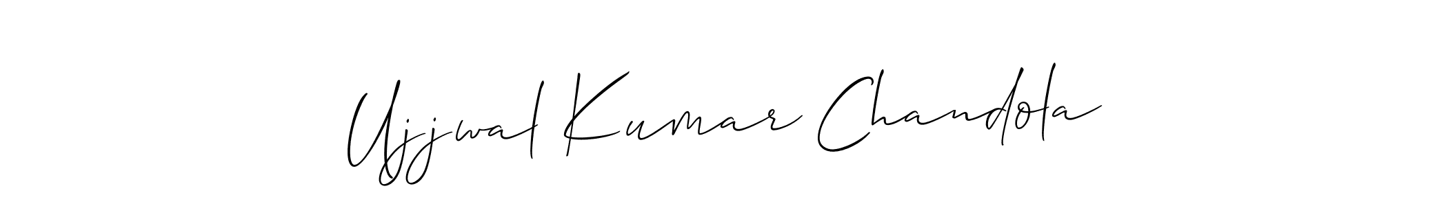Also we have Ujjwal Kumar Chandola name is the best signature style. Create professional handwritten signature collection using Allison_Script autograph style. Ujjwal Kumar Chandola signature style 2 images and pictures png