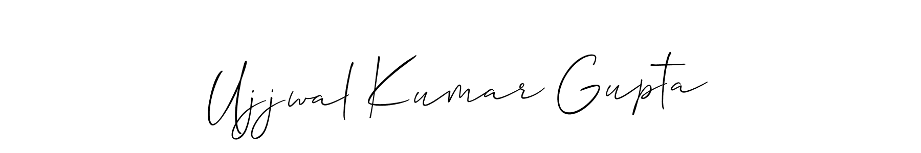 Make a beautiful signature design for name Ujjwal Kumar Gupta. With this signature (Allison_Script) style, you can create a handwritten signature for free. Ujjwal Kumar Gupta signature style 2 images and pictures png