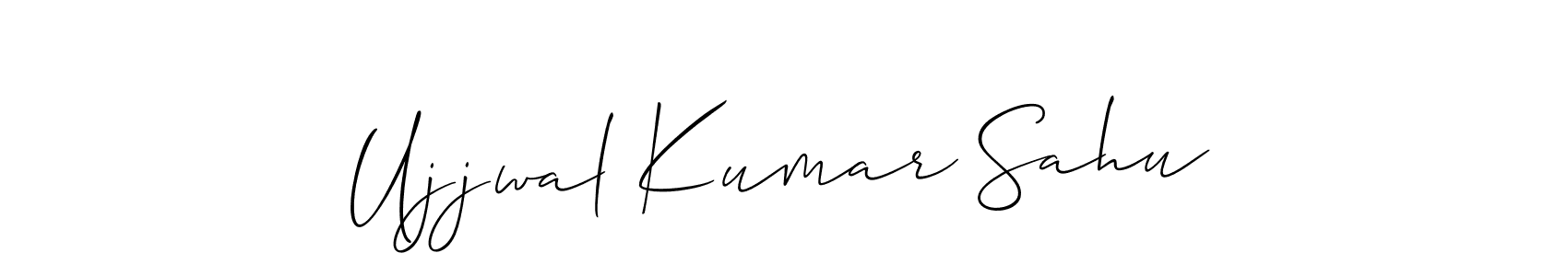 This is the best signature style for the Ujjwal Kumar Sahu name. Also you like these signature font (Allison_Script). Mix name signature. Ujjwal Kumar Sahu signature style 2 images and pictures png