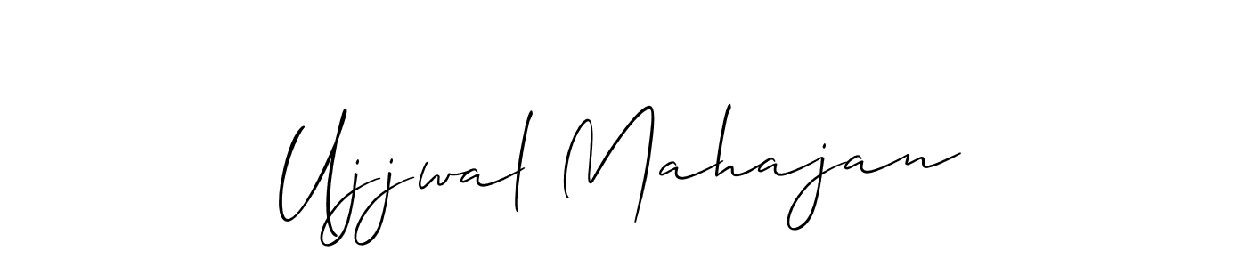 How to Draw Ujjwal Mahajan signature style? Allison_Script is a latest design signature styles for name Ujjwal Mahajan. Ujjwal Mahajan signature style 2 images and pictures png