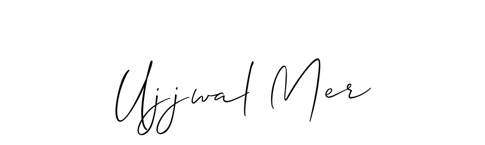 Similarly Allison_Script is the best handwritten signature design. Signature creator online .You can use it as an online autograph creator for name Ujjwal Mer. Ujjwal Mer signature style 2 images and pictures png
