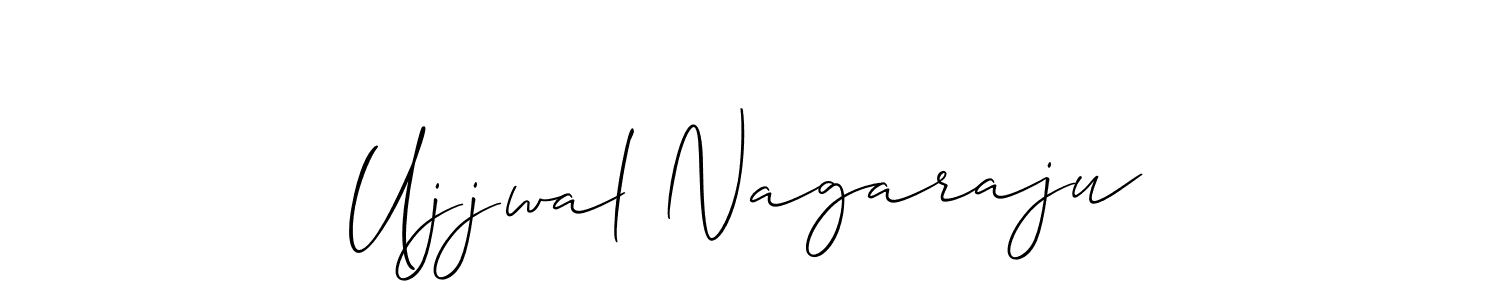 Use a signature maker to create a handwritten signature online. With this signature software, you can design (Allison_Script) your own signature for name Ujjwal Nagaraju. Ujjwal Nagaraju signature style 2 images and pictures png