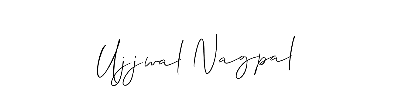 Similarly Allison_Script is the best handwritten signature design. Signature creator online .You can use it as an online autograph creator for name Ujjwal Nagpal. Ujjwal Nagpal signature style 2 images and pictures png