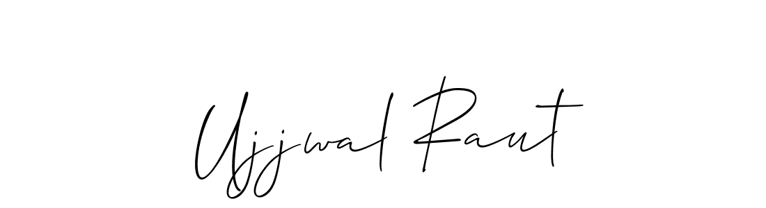 Allison_Script is a professional signature style that is perfect for those who want to add a touch of class to their signature. It is also a great choice for those who want to make their signature more unique. Get Ujjwal Raut name to fancy signature for free. Ujjwal Raut signature style 2 images and pictures png