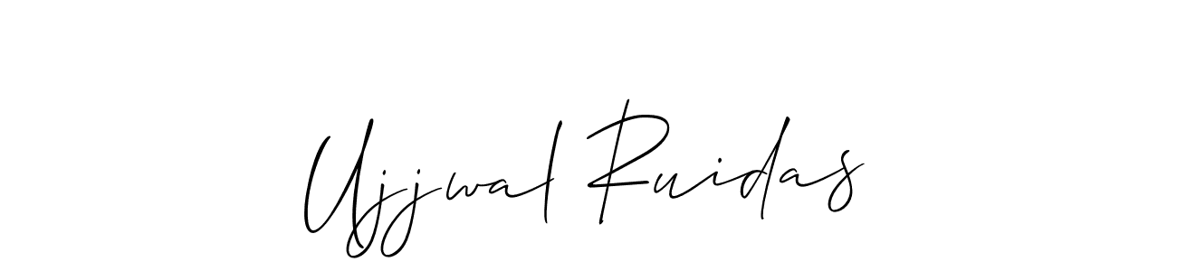 Ujjwal Ruidas stylish signature style. Best Handwritten Sign (Allison_Script) for my name. Handwritten Signature Collection Ideas for my name Ujjwal Ruidas. Ujjwal Ruidas signature style 2 images and pictures png