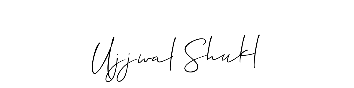 Design your own signature with our free online signature maker. With this signature software, you can create a handwritten (Allison_Script) signature for name Ujjwal Shukl. Ujjwal Shukl signature style 2 images and pictures png
