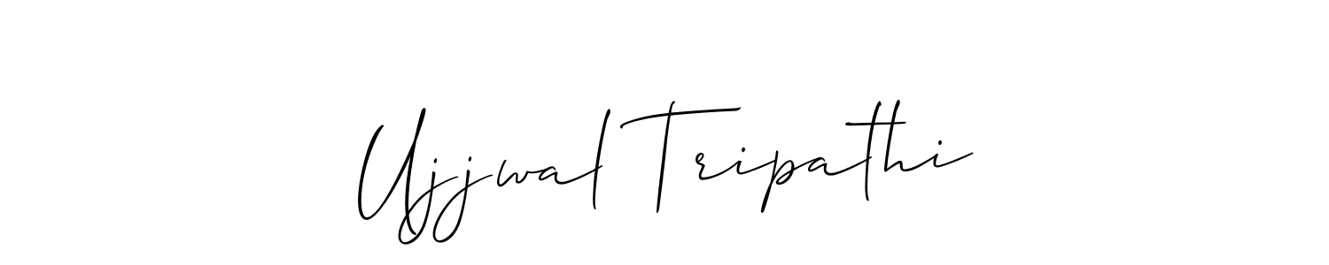 if you are searching for the best signature style for your name Ujjwal Tripathi. so please give up your signature search. here we have designed multiple signature styles  using Allison_Script. Ujjwal Tripathi signature style 2 images and pictures png