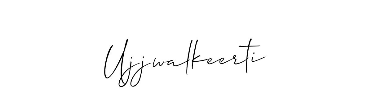 How to make Ujjwalkeerti signature? Allison_Script is a professional autograph style. Create handwritten signature for Ujjwalkeerti name. Ujjwalkeerti signature style 2 images and pictures png