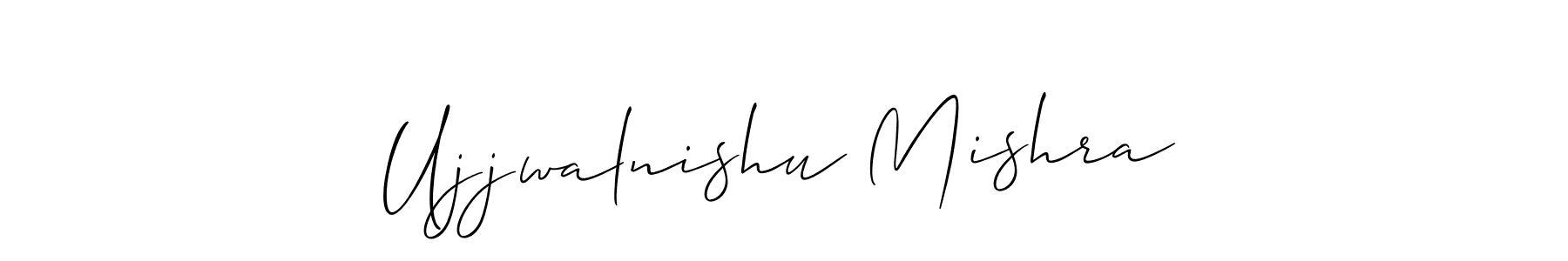 Ujjwalnishu Mishra stylish signature style. Best Handwritten Sign (Allison_Script) for my name. Handwritten Signature Collection Ideas for my name Ujjwalnishu Mishra. Ujjwalnishu Mishra signature style 2 images and pictures png