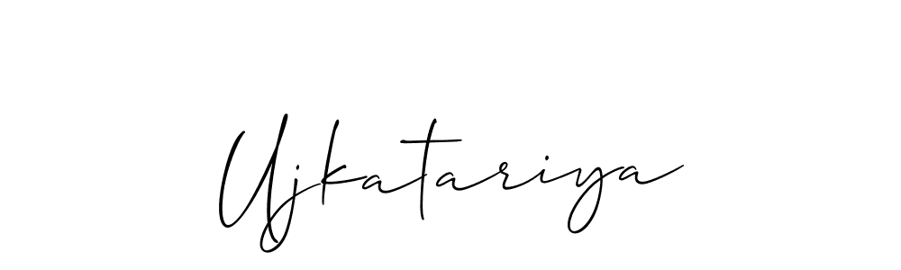 You should practise on your own different ways (Allison_Script) to write your name (Ujkatariya) in signature. don't let someone else do it for you. Ujkatariya signature style 2 images and pictures png