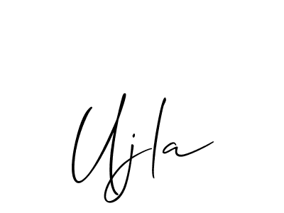 Also You can easily find your signature by using the search form. We will create Ujla name handwritten signature images for you free of cost using Allison_Script sign style. Ujla signature style 2 images and pictures png