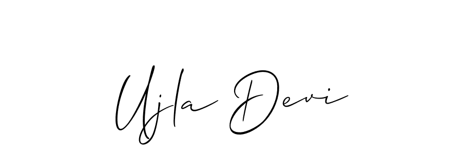 Make a beautiful signature design for name Ujla Devi. Use this online signature maker to create a handwritten signature for free. Ujla Devi signature style 2 images and pictures png