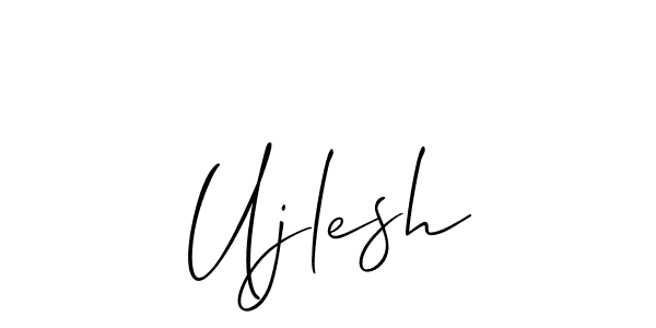 Similarly Allison_Script is the best handwritten signature design. Signature creator online .You can use it as an online autograph creator for name Ujlesh. Ujlesh signature style 2 images and pictures png