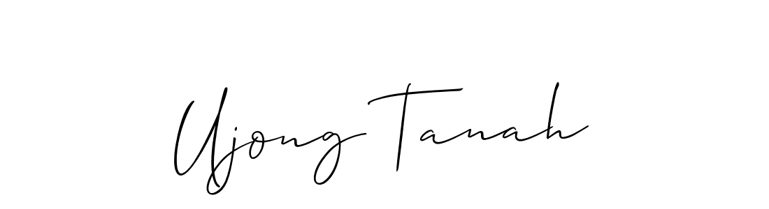 How to make Ujong Tanah name signature. Use Allison_Script style for creating short signs online. This is the latest handwritten sign. Ujong Tanah signature style 2 images and pictures png