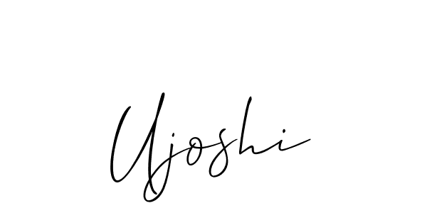 How to make Ujoshi name signature. Use Allison_Script style for creating short signs online. This is the latest handwritten sign. Ujoshi signature style 2 images and pictures png