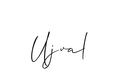 The best way (Allison_Script) to make a short signature is to pick only two or three words in your name. The name Ujval include a total of six letters. For converting this name. Ujval signature style 2 images and pictures png