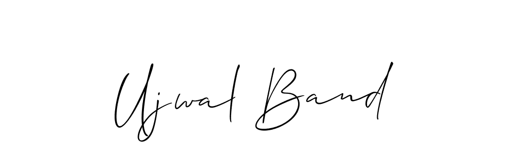 The best way (Allison_Script) to make a short signature is to pick only two or three words in your name. The name Ujwal Band include a total of six letters. For converting this name. Ujwal Band signature style 2 images and pictures png