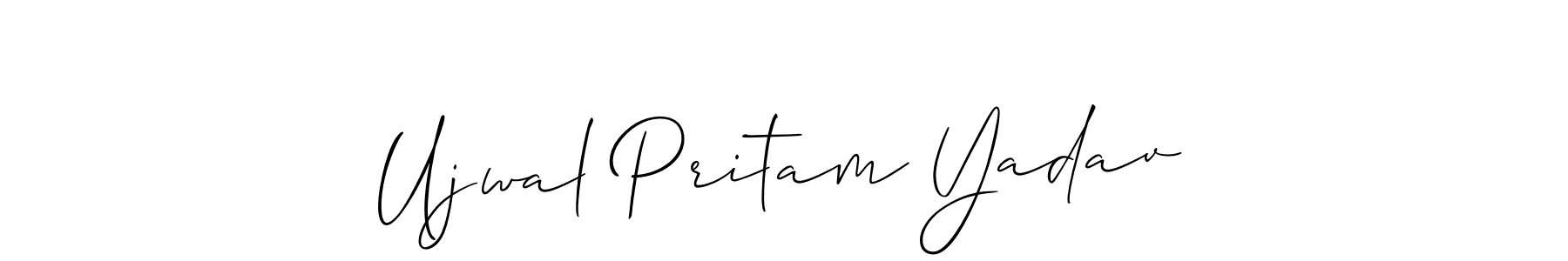 Make a beautiful signature design for name Ujwal Pritam Yadav. Use this online signature maker to create a handwritten signature for free. Ujwal Pritam Yadav signature style 2 images and pictures png