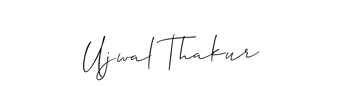 Use a signature maker to create a handwritten signature online. With this signature software, you can design (Allison_Script) your own signature for name Ujwal Thakur. Ujwal Thakur signature style 2 images and pictures png