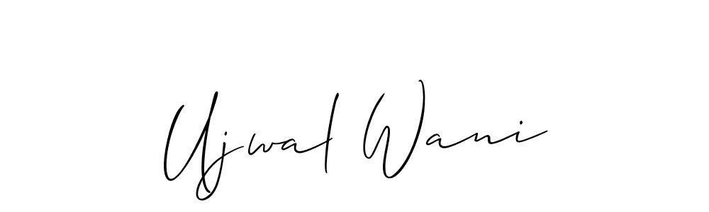 Here are the top 10 professional signature styles for the name Ujwal Wani. These are the best autograph styles you can use for your name. Ujwal Wani signature style 2 images and pictures png