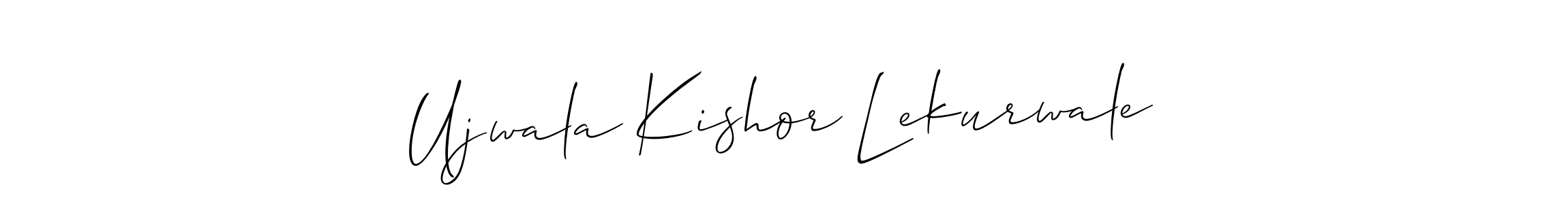 Design your own signature with our free online signature maker. With this signature software, you can create a handwritten (Allison_Script) signature for name Ujwala Kishor Lekurwale. Ujwala Kishor Lekurwale signature style 2 images and pictures png