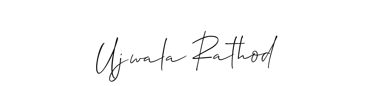 How to make Ujwala Rathod signature? Allison_Script is a professional autograph style. Create handwritten signature for Ujwala Rathod name. Ujwala Rathod signature style 2 images and pictures png