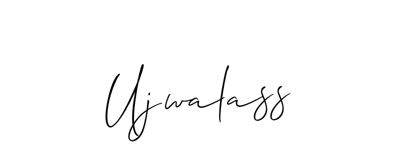 Use a signature maker to create a handwritten signature online. With this signature software, you can design (Allison_Script) your own signature for name Ujwalass. Ujwalass signature style 2 images and pictures png
