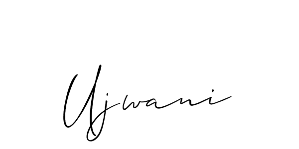 You should practise on your own different ways (Allison_Script) to write your name (Ujwani) in signature. don't let someone else do it for you. Ujwani signature style 2 images and pictures png
