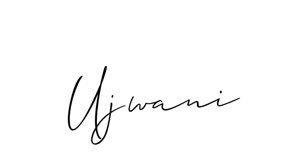 You should practise on your own different ways (Allison_Script) to write your name (Ujwani) in signature. don't let someone else do it for you. Ujwani signature style 2 images and pictures png