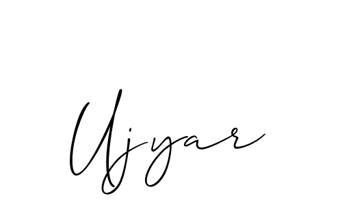 It looks lik you need a new signature style for name Ujyar. Design unique handwritten (Allison_Script) signature with our free signature maker in just a few clicks. Ujyar signature style 2 images and pictures png