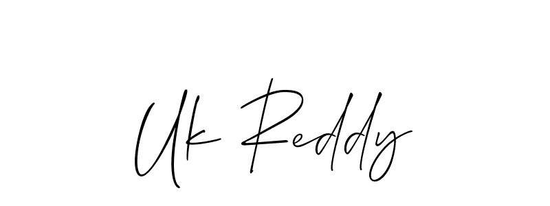 Also we have Uk Reddy name is the best signature style. Create professional handwritten signature collection using Allison_Script autograph style. Uk Reddy signature style 2 images and pictures png