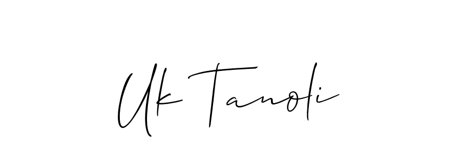 This is the best signature style for the Uk Tanoli name. Also you like these signature font (Allison_Script). Mix name signature. Uk Tanoli signature style 2 images and pictures png